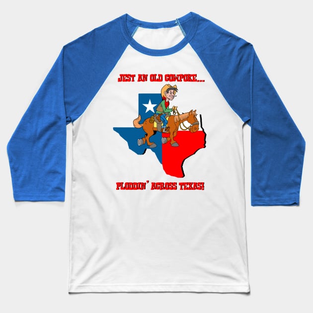 Texas Cowpoke Baseball T-Shirt by AceToons